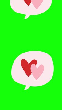 pink heart pair on a pink background