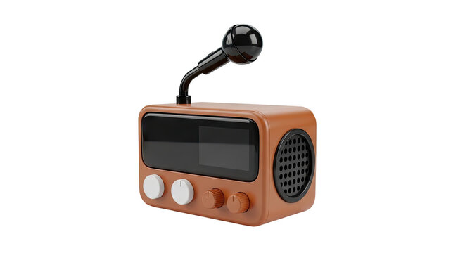 Retro Radio Speaker with Microphone