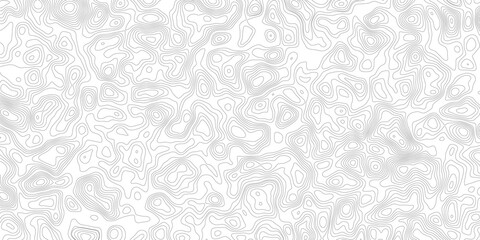 Topographic map background geographic line map with elevation assignments. Modern design with White background with topographic wavy pattern design.paper texture Imitation of a geographical map shades © Sajjad