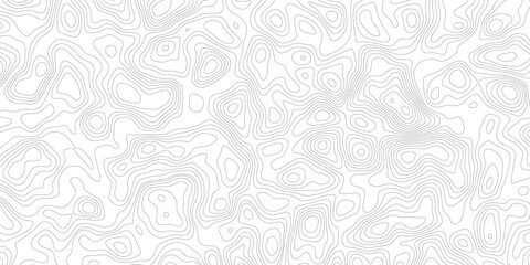Topographic map background geographic line map with elevation assignments. Modern design with White background with topographic wavy pattern design.paper texture Imitation of a geographical map shades © Sajjad