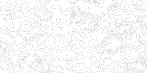 Topographic map background geographic line map with elevation assignments. Modern design with White background with topographic wavy pattern design.paper texture Imitation of a geographical map shade  © Sajjad