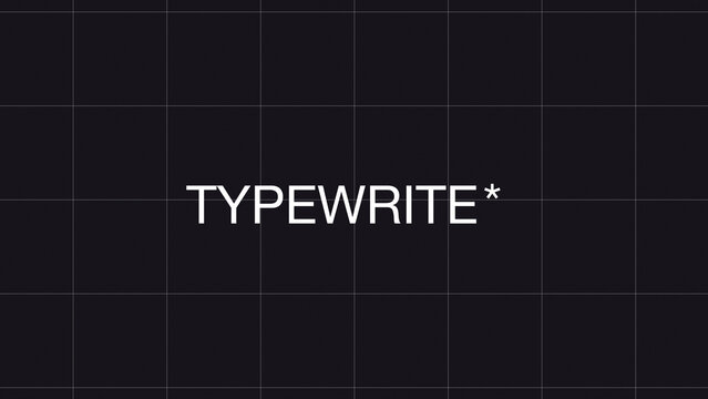 Typewriter Title 6
