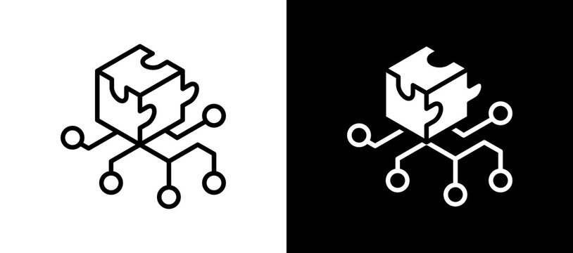 Enzymes lineglyph icon