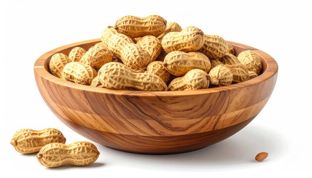 A bowl of fresh peanuts ready to eat