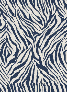 zebra animal skin seamless pattern on gray and blue navy texture textile 