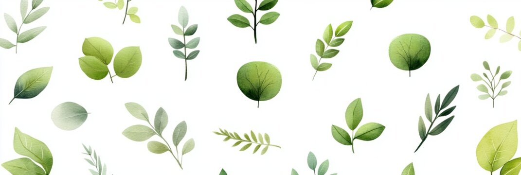 Vibrant and Lush Botanical Patterns A Colorful Collection of Spring Flowers and Greenery Designs