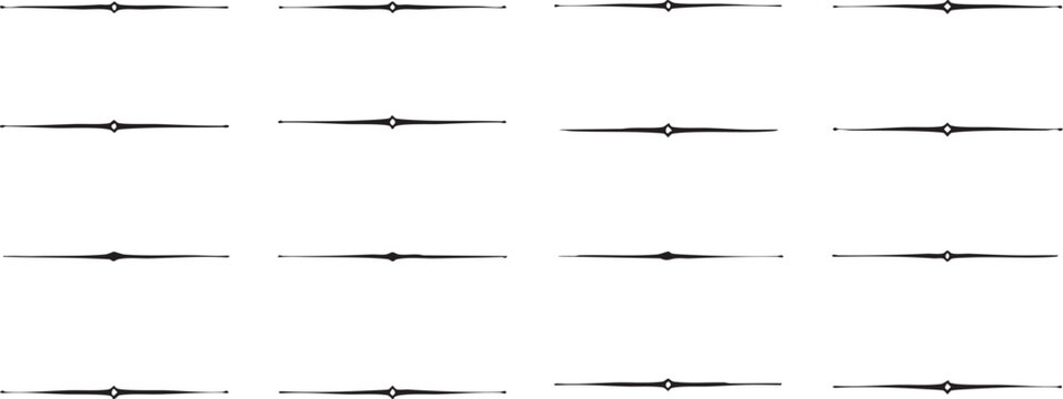 Decorative horizontal dividers seamless pattern background.