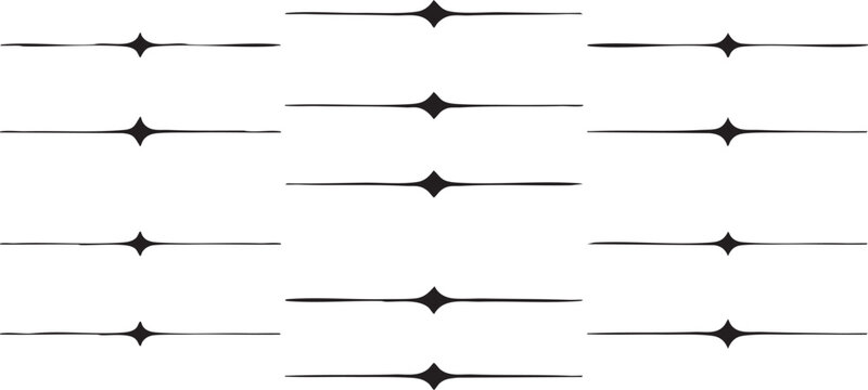 Seamless pattern of decorative geometric dividers.