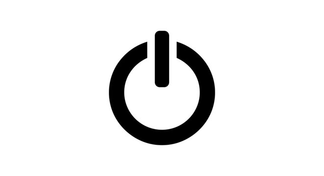 Power button symbol icon.