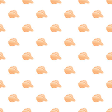 Georgian khinkali dumplings seamless pattern background design