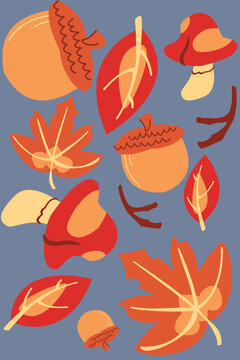 Fall_Leaf_And_Plant_Pattern