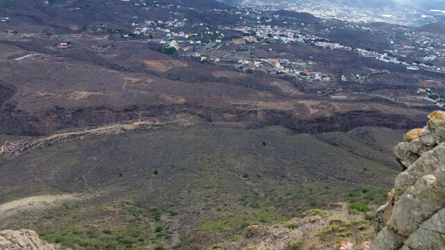 Roque del Conde is a famous 1000-metre flat-topped volcanic peak in the south of Tenerife.