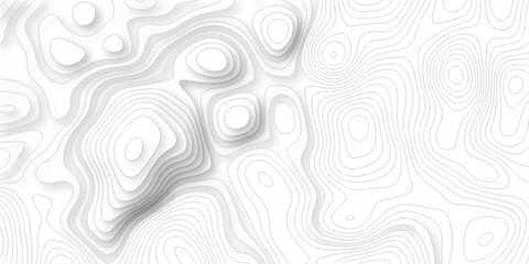 Minimal relief topography map area wallpaper. vector topo paper lines. Topographic contour lines grid map pattern. Geographic hiking mountain art dynamic design. © MdLothfor