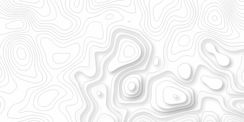 Minimal relief topography map area wallpaper. vector topo paper lines. Topographic contour lines grid map pattern. Geographic hiking mountain art dynamic design. © MdLothfor