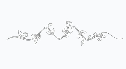 Intricate floral vine design element. © Art Sof galery photo
