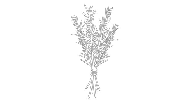 Bunch of dried herbs tied together.