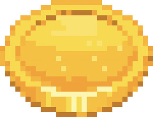 Fototapeta premium Coin Pixel Sprite Retro Game