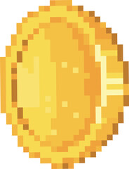 Fototapeta premium Coin Spinning Pixel Art