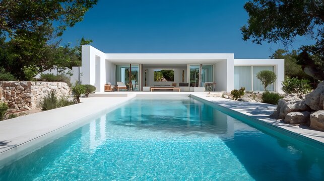 Luxury Modern Villa with a Stunning Infinity Pool / 見事なインフィニティプールを備えた高級モダンヴィラ