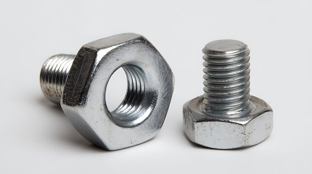 Detailed Close-up of Industrial Hardware Fasteners / 工業用ハードウェアファスナーの詳細なクローズアップ