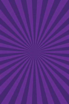 A vibrant purple radial burst background with converging lines emanating from a central point