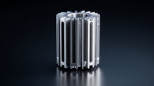 Advanced Industrial Gear Part on Dark / ダークな背景の高度な工業用ギアパーツ