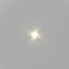 Isolated sun icon with warm light and smooth structured rays png © longstock