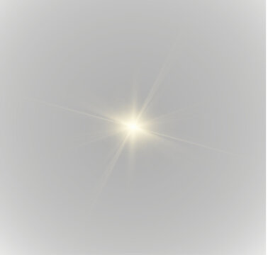 Isolated sun illustration with soft rays and modern design png