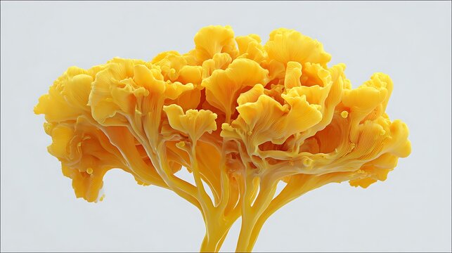 Golden Mushroom Macro Detail / 黄金のキノコのマクロディテール