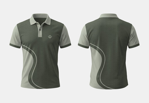 Minimal Polo T Shirt Design Layout