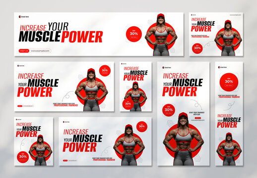 Gym Web Banner Design