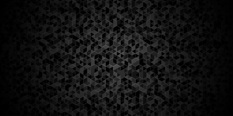 Fototapeta premium Abstract vector black paper creative. seamless technology gray and black randomly low polygon background. minimal Polygon mosaic triangle, business corporate background.