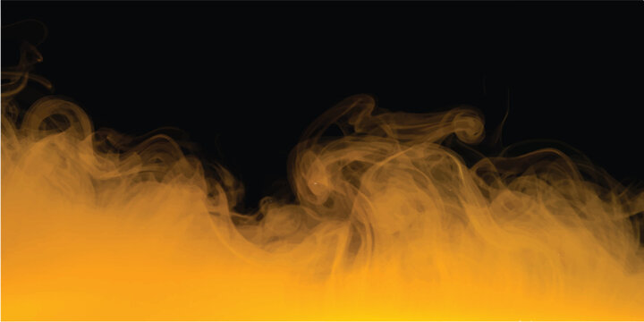 A smooth swirl of red fire and magic smoke waves through the black background, creating a hot motion design with flowing energy and curved flame shapes
