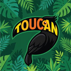 Fototapeta premium Toucan Bird Tropical Rainforest Animal.