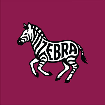 Zebra Black and White Animal.