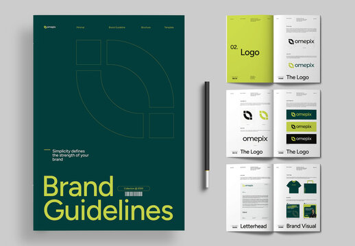 Minimal Corporate Brand Guideline Book Template