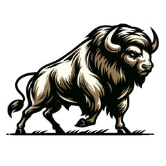 Obraz premium Bull vector and illustration.