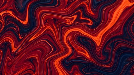 Obraz premium Abstract swirling red and dark colors painting suitable for backgrounds, interior decor, prints, album covers, and artistic projects.