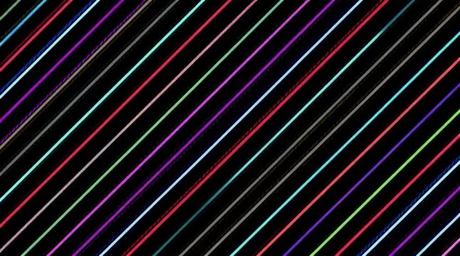 Abstract colorful rainbow lines background with vibrant stripes, light motion blur, futuristic vector design and bright abstract pattern artwork