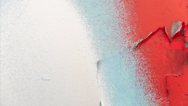 Spray paint details on a grungy wall background time lapse