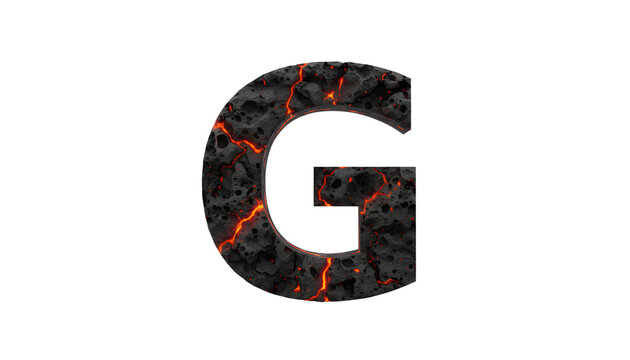 vibrant molten lava-inspired alphabet liquid with glowing fiery accents in vertical orientation