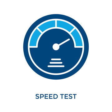 Speed Test Icon Dual Tone Style. Vector Illustration For Graphic Design