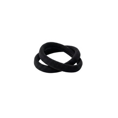 Naklejka premium Black fabric hair tie knot