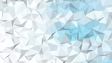 Fototapeta premium Abstract blue geometric background with triangle pattern and crystal style design suitable for modern wallpaper or business concept