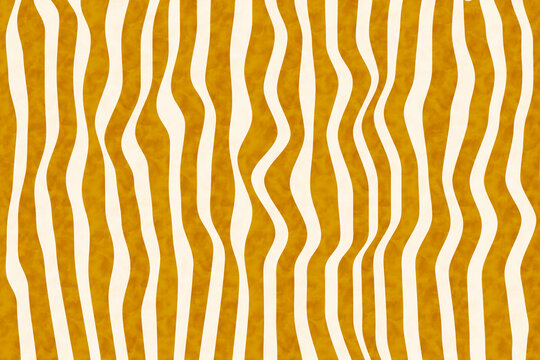 Gold wavy line pattern background