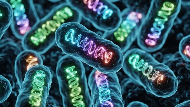Cell Energy Visualization. Vibrant Cellular Mitochondria Imagery. Colorful Depiction Of Cellular Energy Processes. Highresolution Visualization Of Mitochondria Illustrating Bioenergetics Pathways