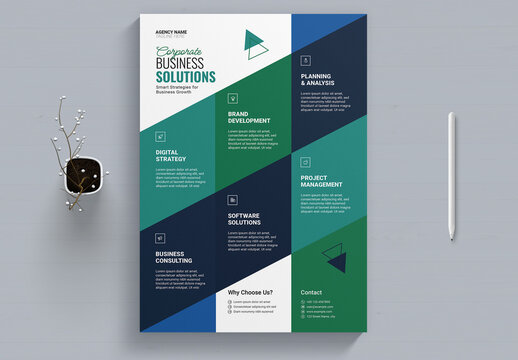 Modern Corporate Business Solutions Flyer