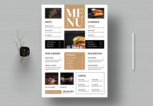 Modern Food Menu Template