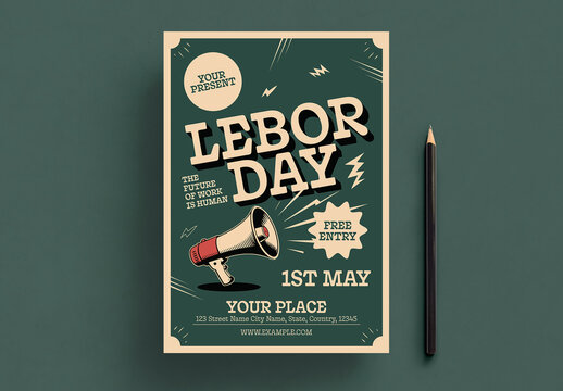 Lebor Day Flyer Design Template