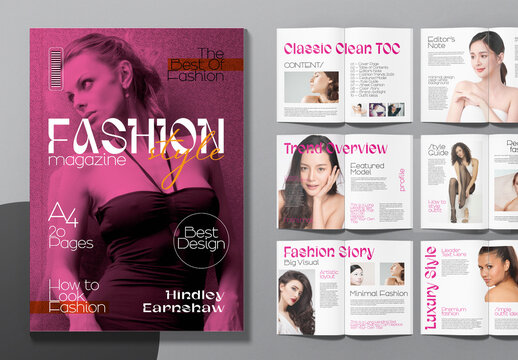 Fashion Magazine Design Template